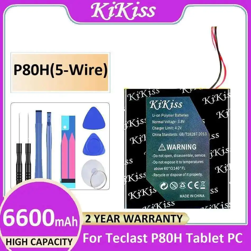 

6600Mah Laptop Battery For Teclast P80H Tablet PC High-Capacity 5-Wire