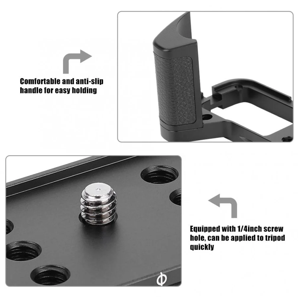 Mcoplus X-T3 سبائك الألومنيوم معدن قبضة اليد L قوس حامل لكاميرا Fujifilm XT3 X-T3