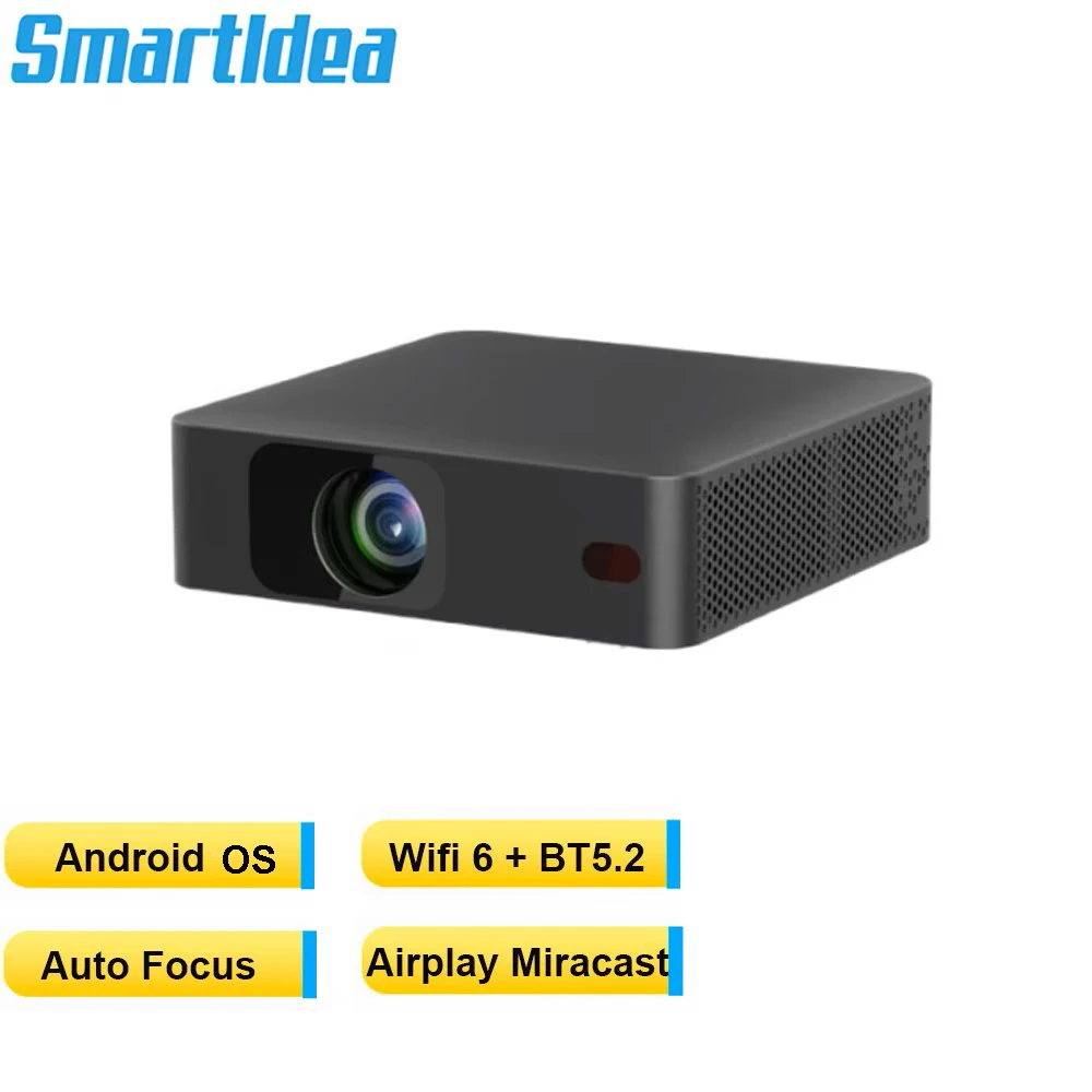 

Smartldea Portable LED Projector native 720P Android OS Mini Smart Home Cinema Proyector full hd Digital Video Game Beamer