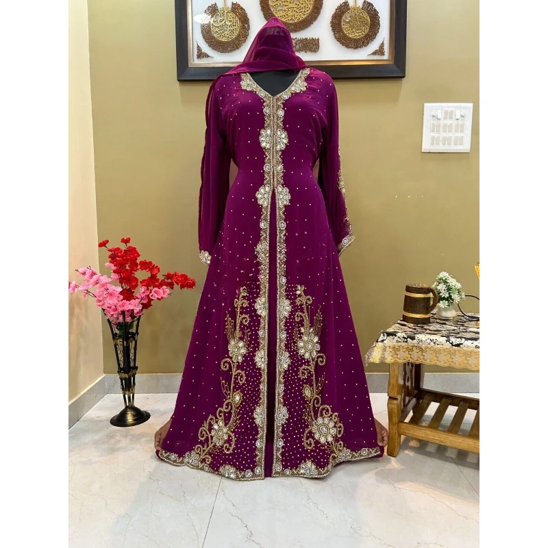 

Sale Evening Moroccan Dubai Cut (Arabian Abaya Party Costume Wear