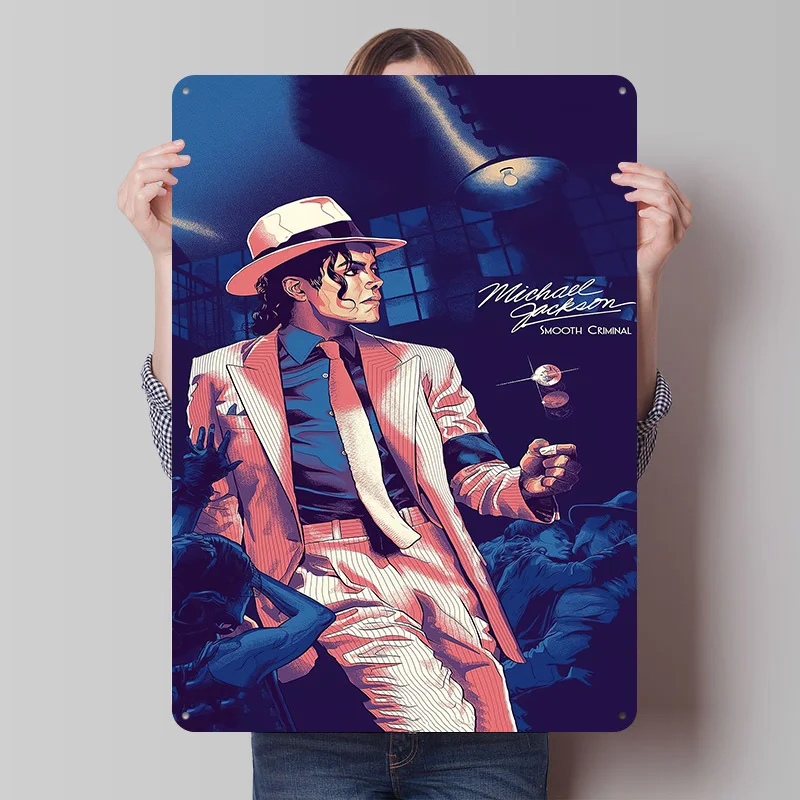 Michael Jackson Music Metal Posters Customizable Vintage Metal