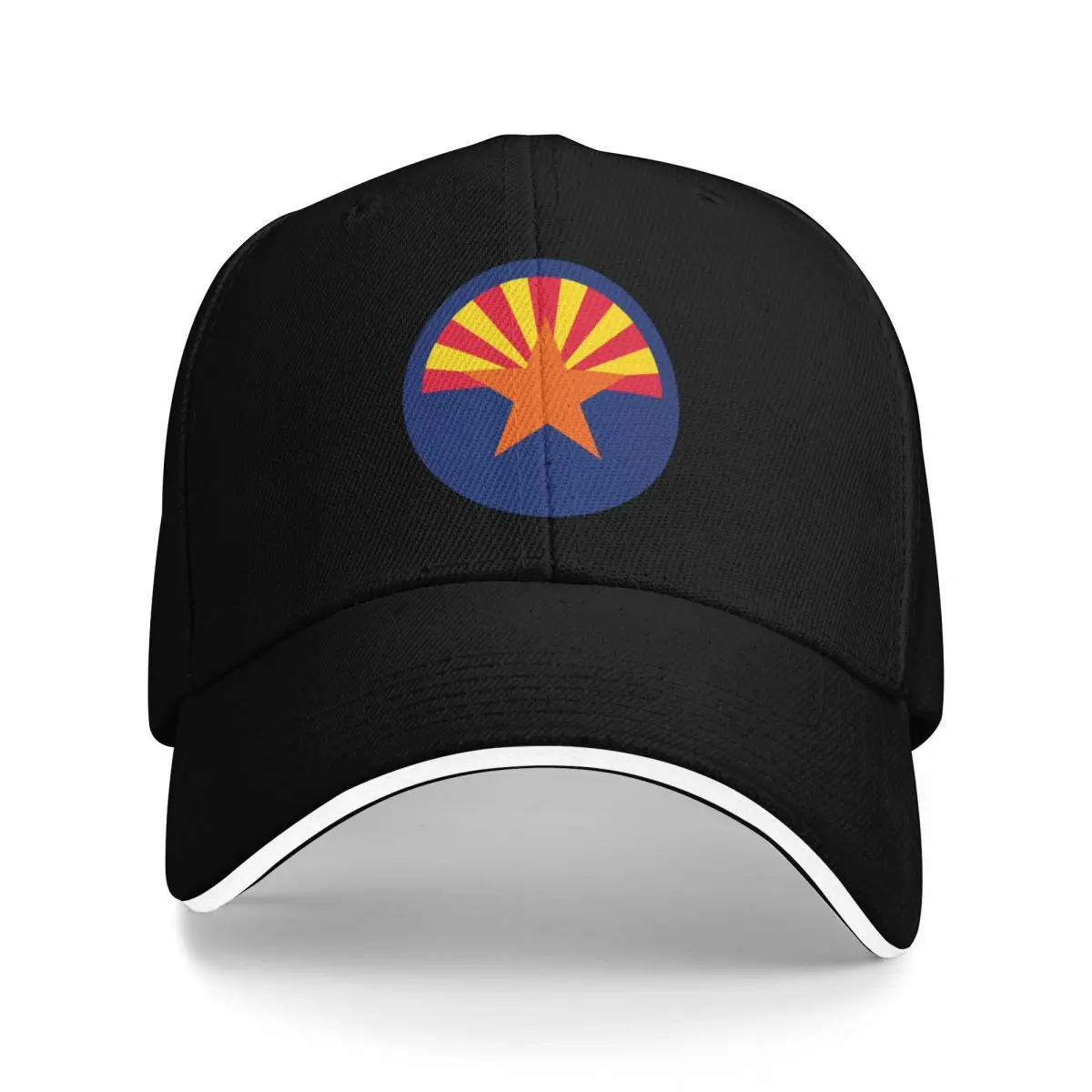 

Arizona State Flag Emblem Baseball Cap Rave New In The Hat Golf Wear golf hat genuine Boy Women's