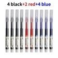4 negros 4 azules 2 rojos