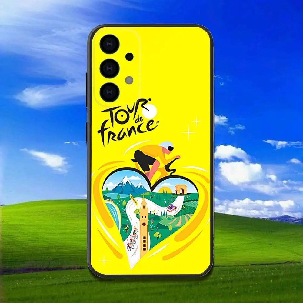حافظة هاتف لهاتف سامسونج جالاكسي A13، A21s، A22، A31، A32، A52، A53، A71، A80، Bike Tour de France Soft Black Shell #6