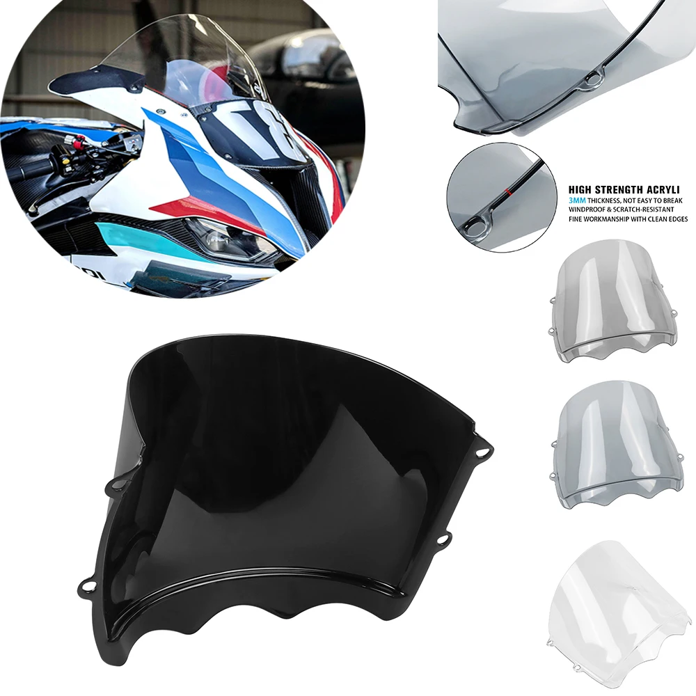 For BMW M1000RR M1000 RR m1000rr 2023 2024 Motorcycle  Wind Deflector Shield Screen Visor Bubble Double Windshield Windscreen