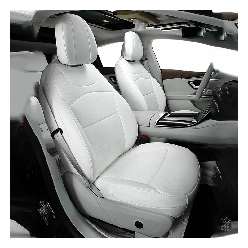 Custom Made for Car Accessories Seat Covers for 5 Seats Luxury Leather Fit for Mercedes Benz EQE Class 350 500 300 AMG Sedan SUV