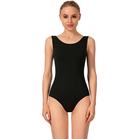 Kadınlar için Tank Mayoları Dans Bale Yetişkin Jimnastik Bodysuit
