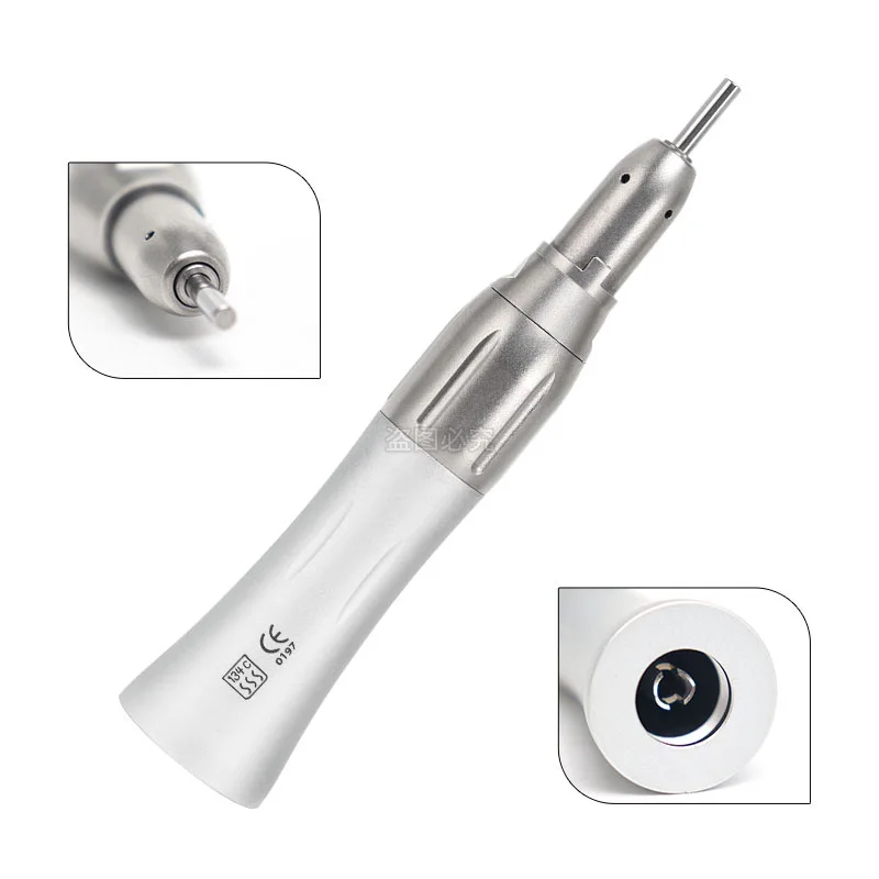 Dental Straight Nose Cone Low Speed Straight Handpiece Ratio 1:1 for Lab E-type Motors Dentist Tools