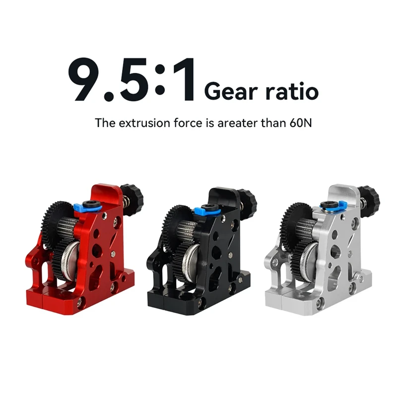 HGX LITE Dual Gear Hard Steel Reduction Extruder High Speed Motor Direct Drive For Ender 3 V2 CR10 CR10S Voron 3D Printer Parts