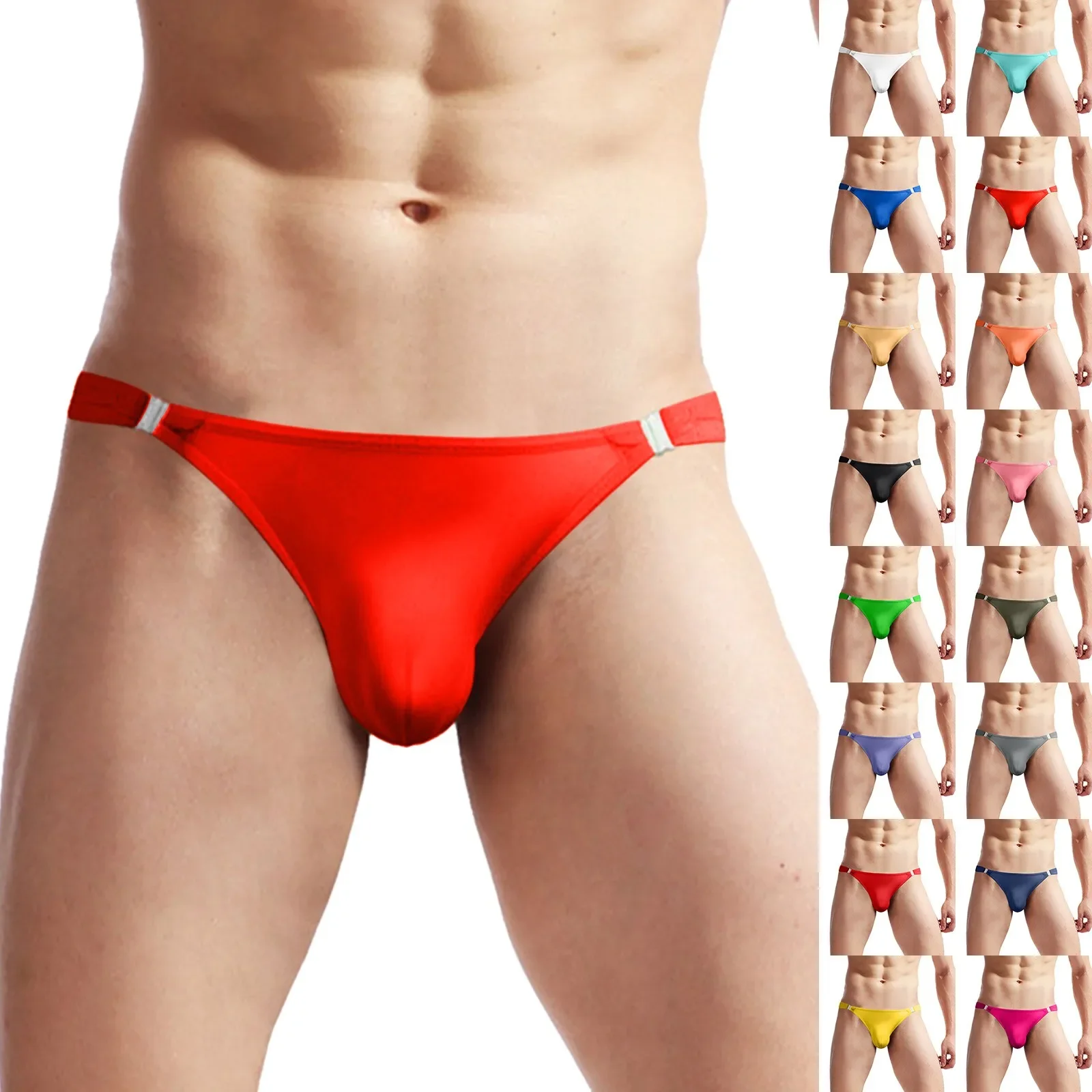 

Мужское нижнее белье, полупрозрачные ледяные шелковые брюки с низкой талией и пряжкой, футболки, мужское нижнее белье