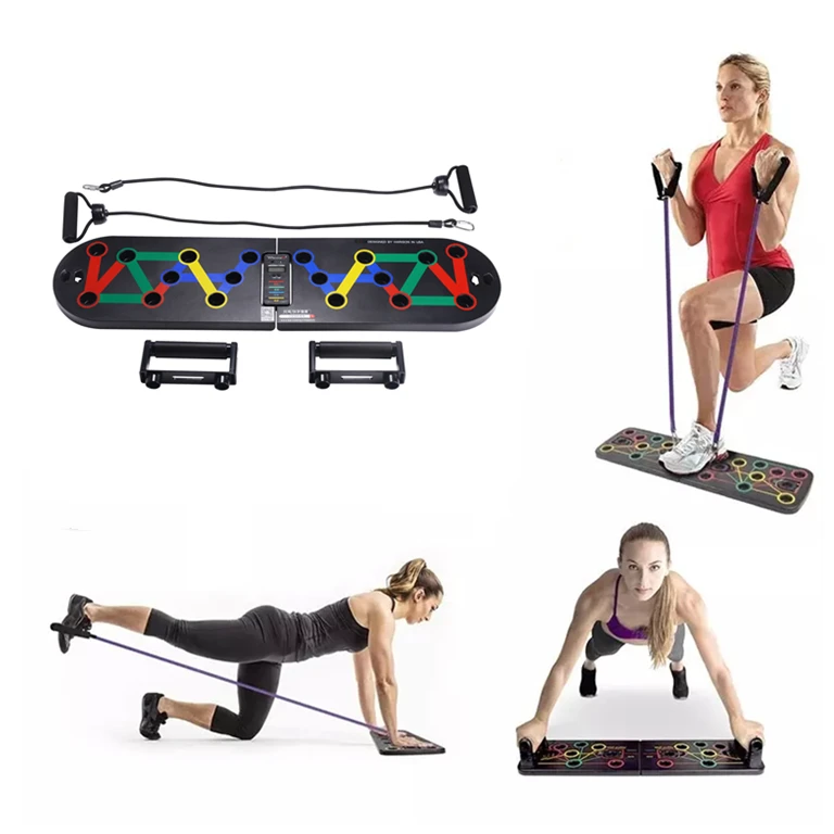 Custom Brand High Quality Multi-Functional Push - Up Training Board Push Up Stand Board Foldable Push Up Board