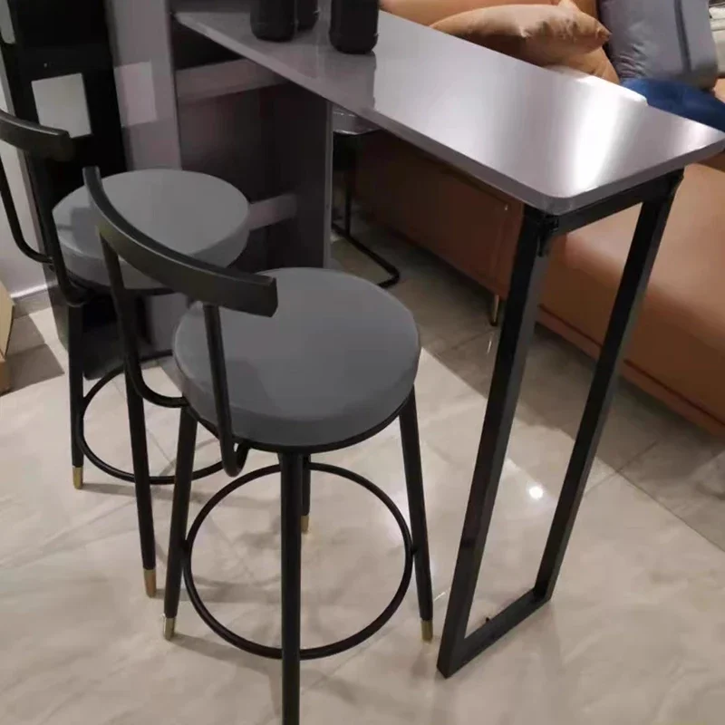 

Золотые современные барные стулья со спинкой для домашнего приема, минималистичный скандинавский стиль, роскошные барные стулья, кухонные табуреты