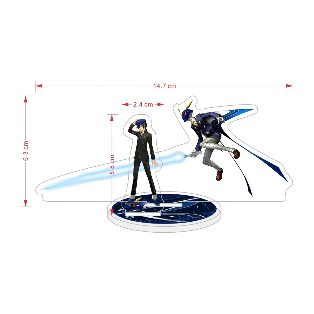 Game Persona 4 15cm Acrylic keychain Stand Double Insert Kanji Naoto Teddie Persona Character Table Decor Gift