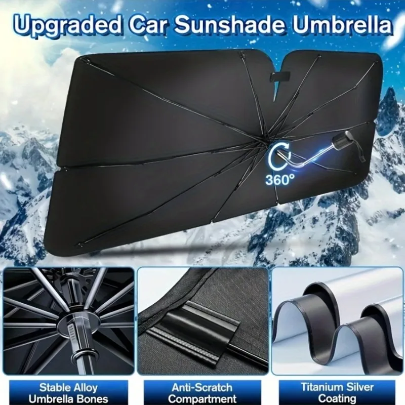 

Car Interior Windshield Umbrella Company, Portable UV Insulated Front Windshield Protector, Foldable Car Windshield Parasol