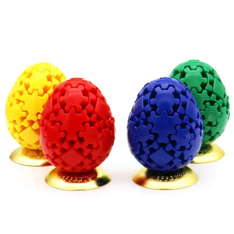 Meffert's Gear Egg 3x3x3 Oskar van Deventer Strange-Shape Magic Cube Twisty Puzzle Red Blue Yellow Green Body Children Adult Toy