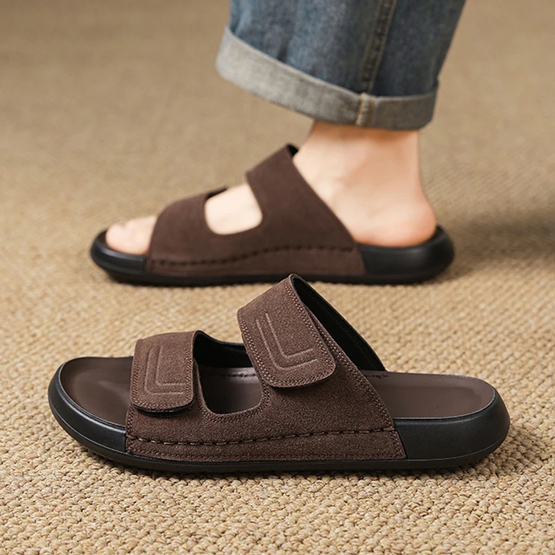 

Men's Summer 2026 New Comfortable Casual Anti-slip Soft Bottom Beach Shoes Outdoor Thick Heel Sandals