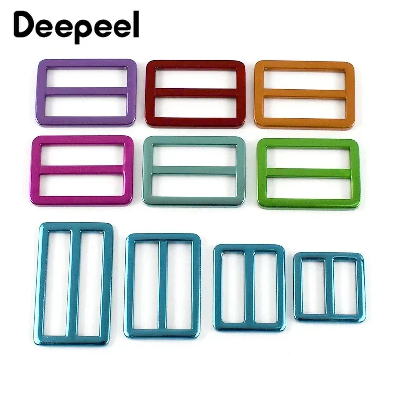 5/10Pcs 20/25/32/38mm Metal Tri-Glide Slider Clasp Bag Straps Buckles Handbag Backpack Strap Adjust Buckle DIY Bags Accessories