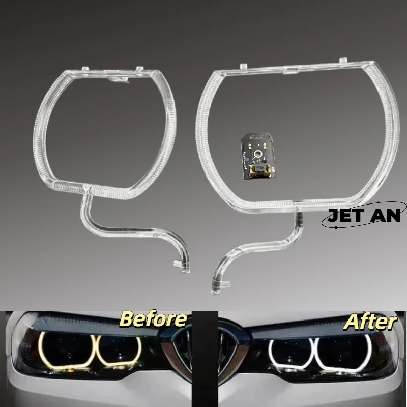 

ДЛЯ BMW 5 серии G30 LOW 2018-2020 Автомобильные фары DRL Световые полосы Ангельские глазки Чип Балластный модуль Освещение Обслуживающая часть