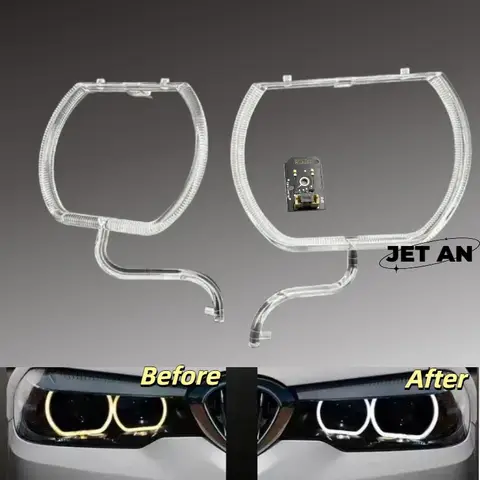 BMW 5 시리즈 G30 로우 2018-2020 차량 헤드라이트 DRL 라이트 스트립 엔젤 아이즈 칩 밸러스트 모듈 조명 유지보수 부품