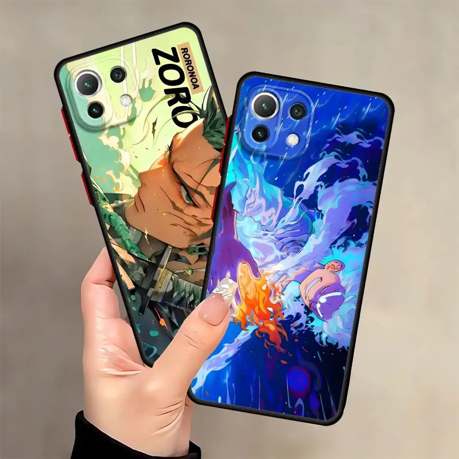 Capa para xiaomi mi 10t 12t 14 13 pro 12x 13 11 lite 11t capa traseira de telefone uma peça criatividade luffy