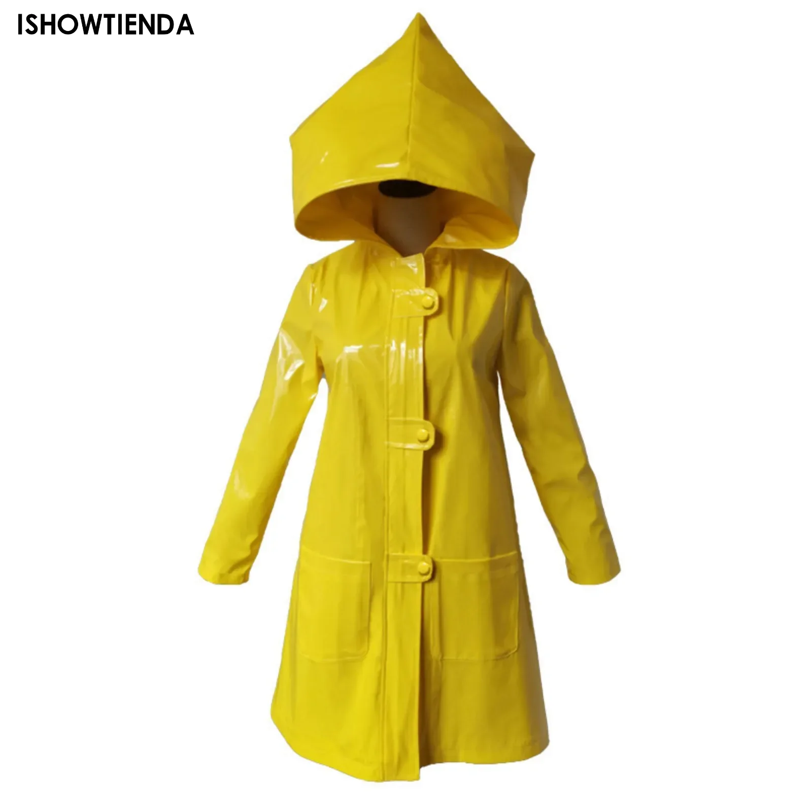 Halloween Kid Adult Little Nightmares Yellow Hooded Cape Little Six Jacket Costume Cosplay Clothing Horror Character Plays Cos