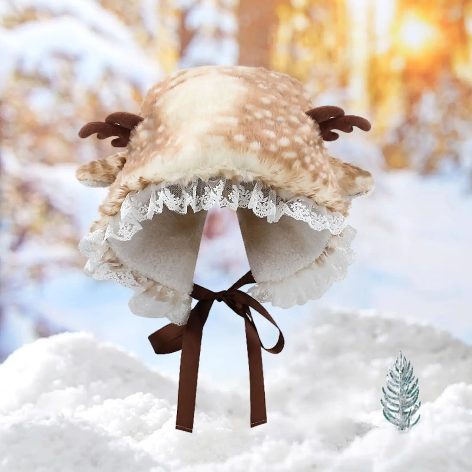 Gorro de Navidad Decoración navideña Gorros lindos de invierno para acampar Snowboard Mujeres