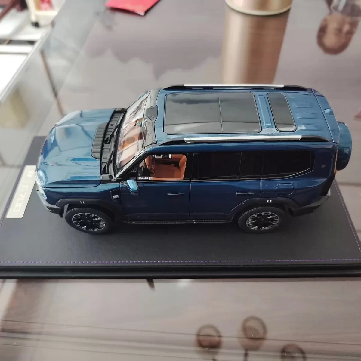 Jetour G700 Alloy Car Model,Chery Tabletop Decoration,Collection Display,Collect Show,Gift,Adult Play,Blue,1:18