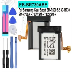 Battery EB-BR730ABE For Samsung Gear Sport SM-R600 S2 3G R730 SM-R730A R730V SM-R730S SM-R730T SM-R735T Watch Bateira 300mAh