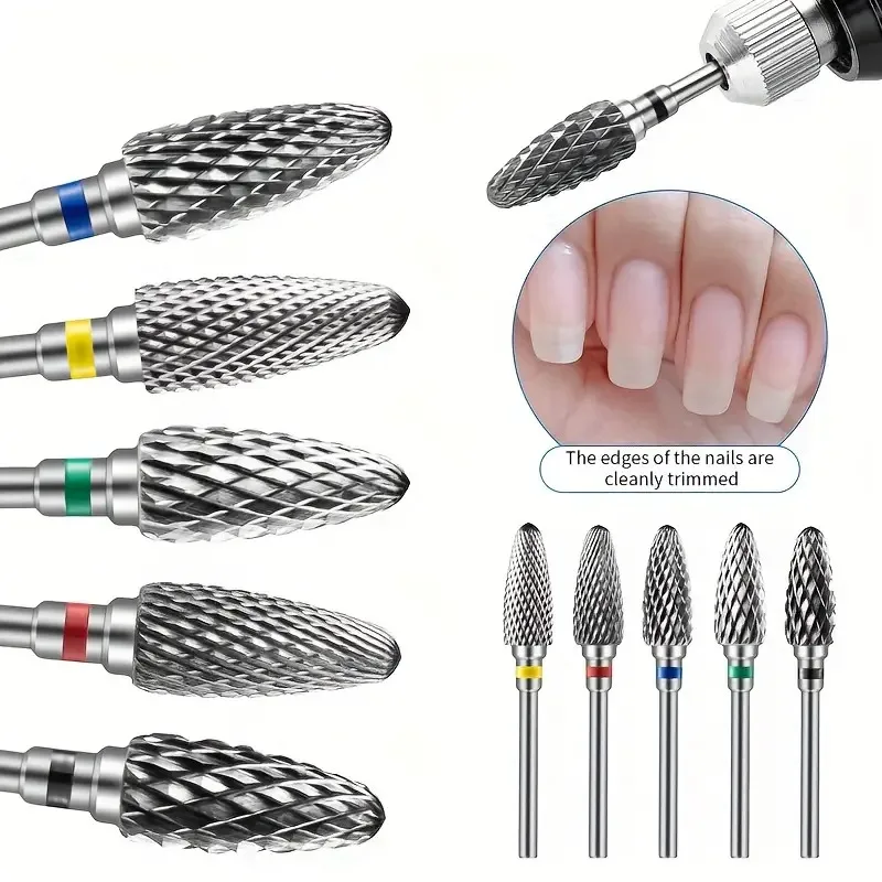 1Pc Tungsten Carbid Nail Drill Bit Electric Manicure Drill Accessory Milling Cutters for Nail Gel Polish Remover Nail Tool Efile view 5