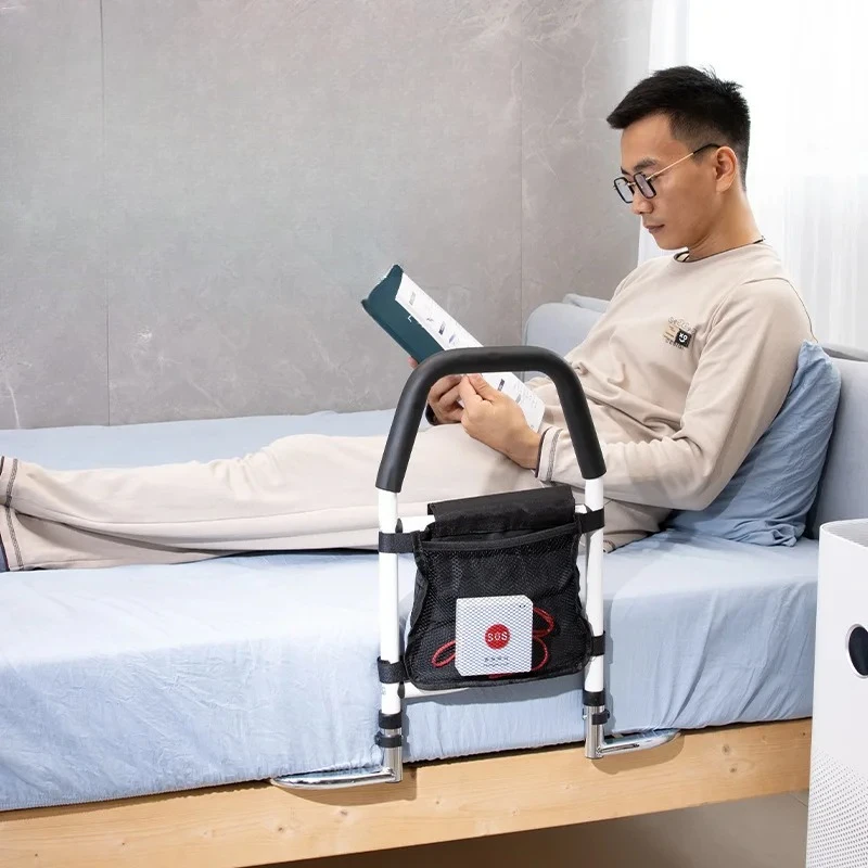 

‌Foldable Bed Rail for Seniors - QuickLock Safety Frame, Sturdy Standing Aid Handle, Tool-Free Elderly Mobility Assist