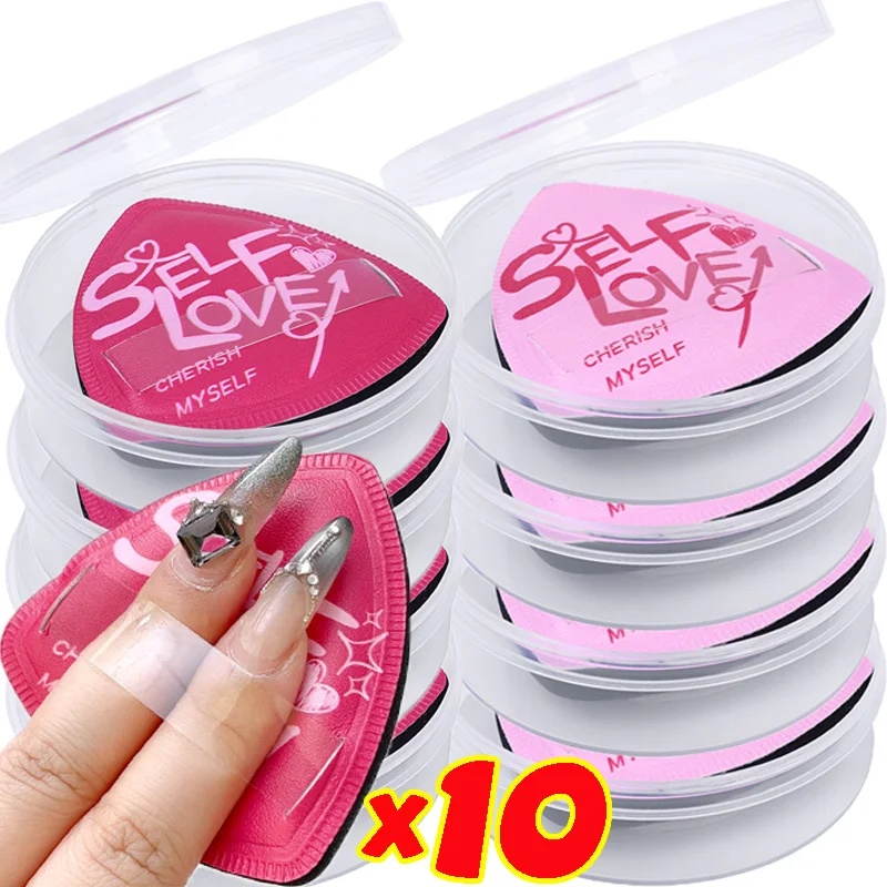 Triangle Air Cushion Powder Puff with Box Sets for Foundation Concealer Makeup Application Tool Wet Dry Dual-use Cosmetics Puffs