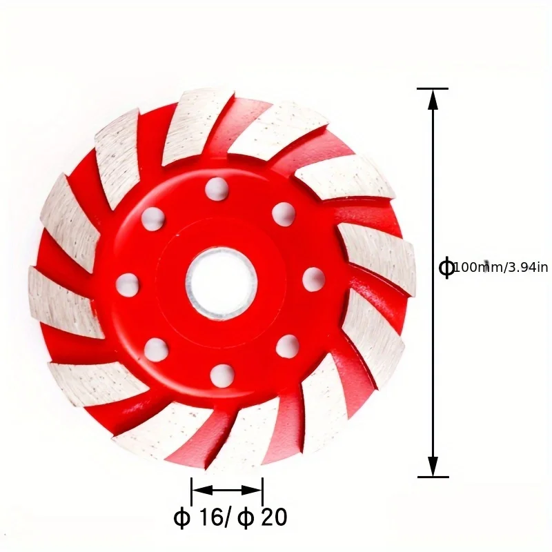 1 قطعة عجلة طحن الماس السميكة لطاحونة الزوايا والخرسانة والأسمنت والرخام والحجر عجلة كأس طحن الأرضية #4