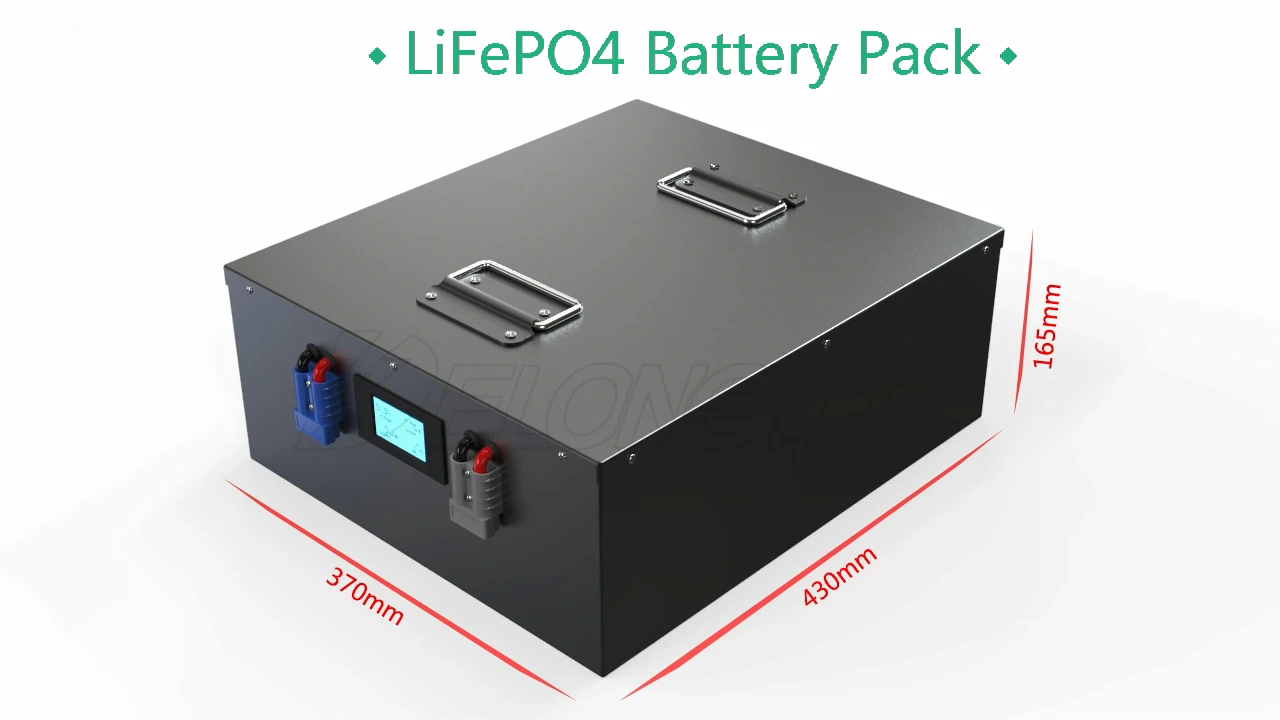 5KWH 51.2V 100AH LiFePO4 Battery pack 48V   with RS485 communication Rack mounted Lithium  Pack