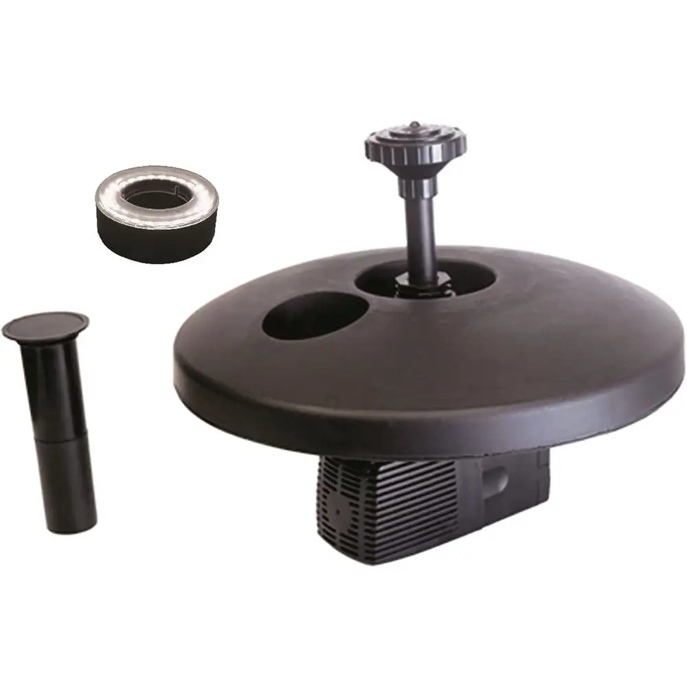 

40 RGB светодиодных регулируемых плавающих фонтанов с насосом 750 GPH, 3 насадками и кабелем 30 футов