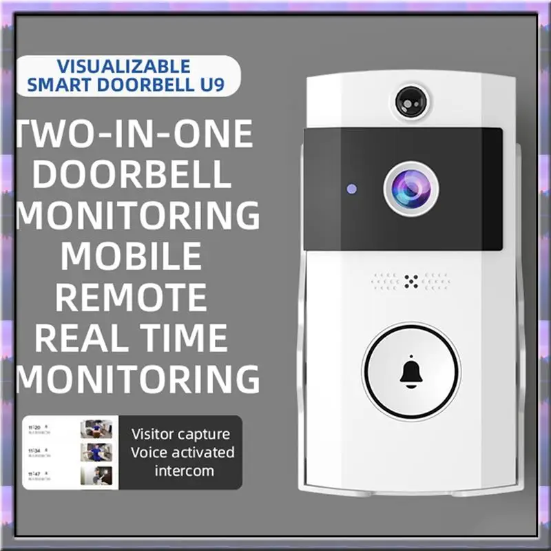 Hot Sale Smart WIFI Doorbell Camera With Solar Charging, Waterproof, Night Vision, HD, Two-Way Intercom Voice For Home Security