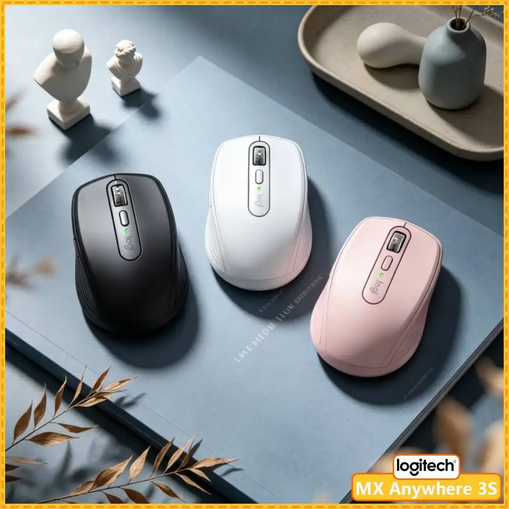Wireless MX Anywhere 3S - 8000 DPI, MagSpeed Scroll, Anti-Slip, Great for Photography Co-working Space & Shared Desk
