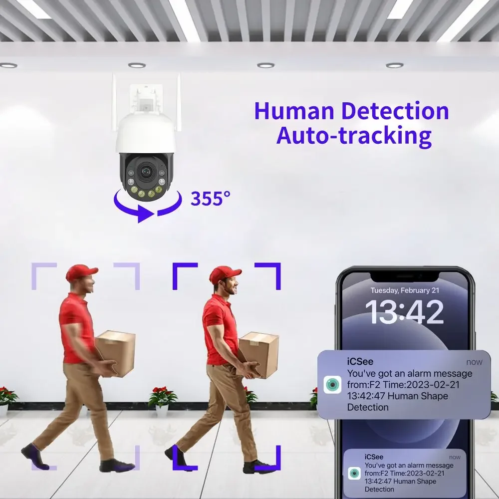 Barato 36X Zoom 5MP WIFI cámara IP PTZ remoto al aire libre 100m IR visión nocturna H.265 HD cámara domo inalámbrica de alta velocidad CCTV