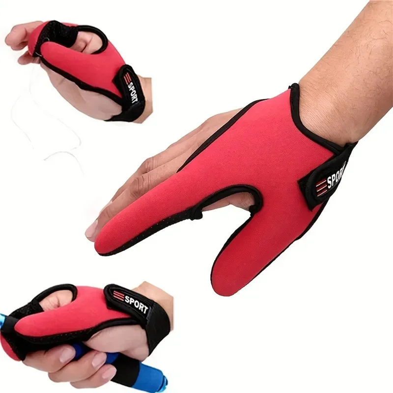 Angelhandschuhe mit 2-Finger-Schutz, atmungsaktiv, rutschfest, schnittfest, für Karpfenangeln, Outdoor-Angelzubehör