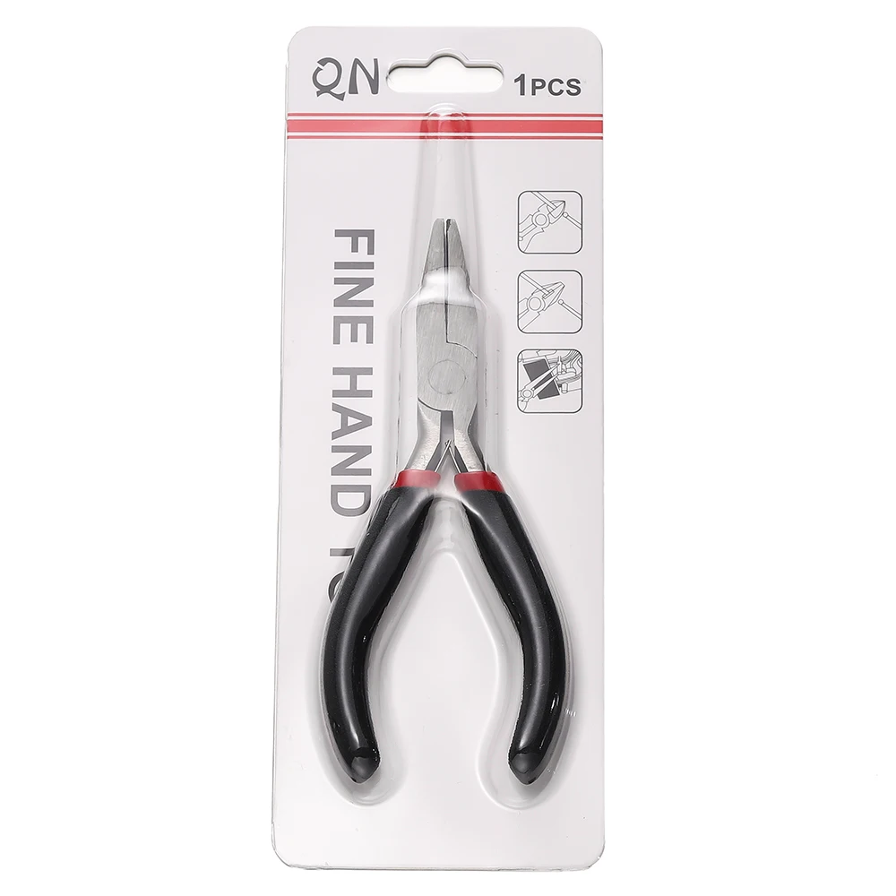 12 Styles Carbon Steel Mini Hand Pliers Set Anti-slip Rubber Handle DIY Jewelry Craft Wire Cutter Round/Flat/Needle Nose Pliers