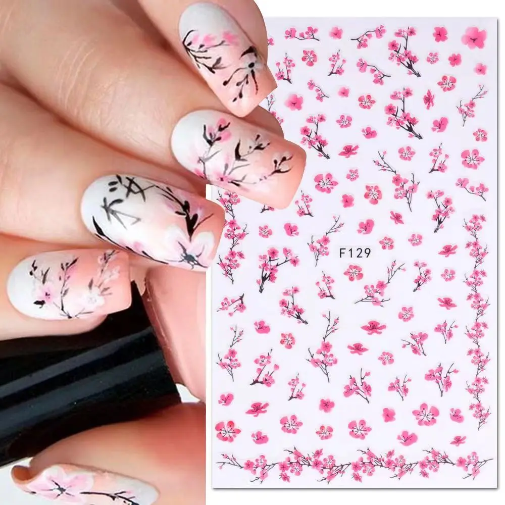 3D Flower Stickers nail decals decoration stickers for nails