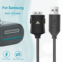 SUC-C2 USB Cable For Samsung L70,L73,L74,L730,L830,L83T,U-CA5,NV3,NV5,NV7,i5,i6,i7,i70,i85,NV8,NV10,NV11,NV15 Charging Cable