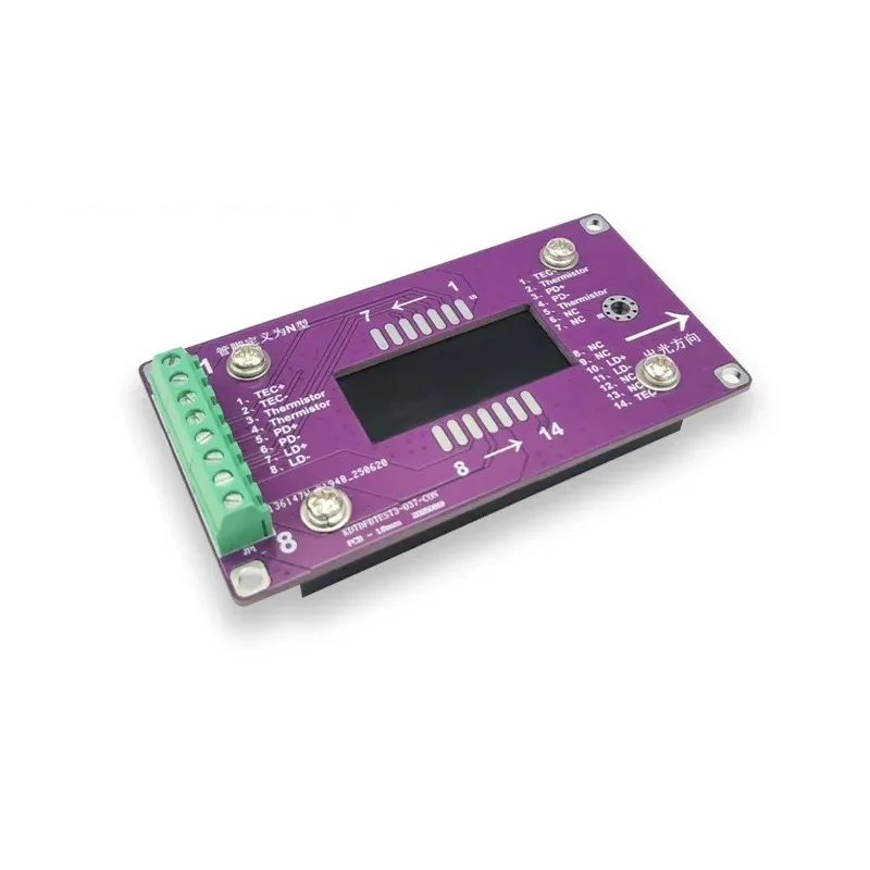 TEC Temperature Controlled LD Driver Board 14Pin Butterfly Mount Base DFB Laser Diode Constant Current Drive Test Accessory