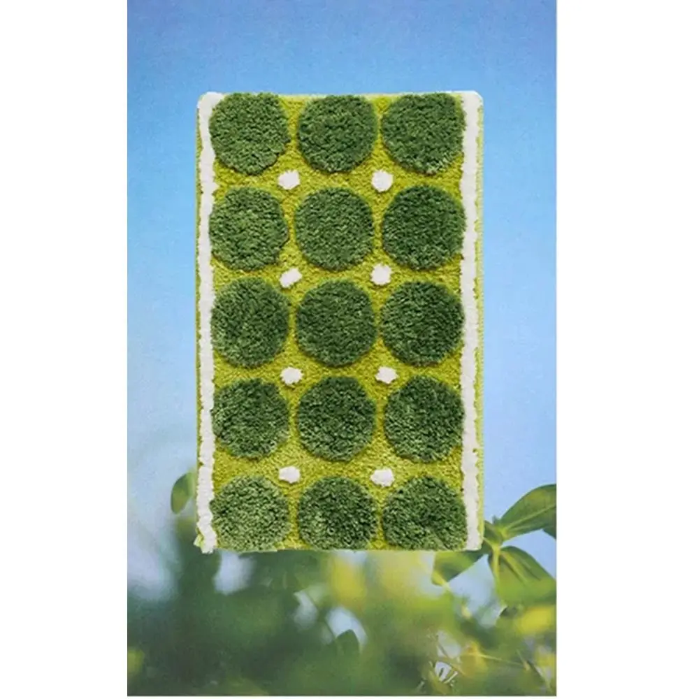 Washable Extra Soft Moss Plush Carpet Non-Slip Fluffy Tufted Floor Mat Strong Absorbent Green Plant Green Moss Rug Home Decorate