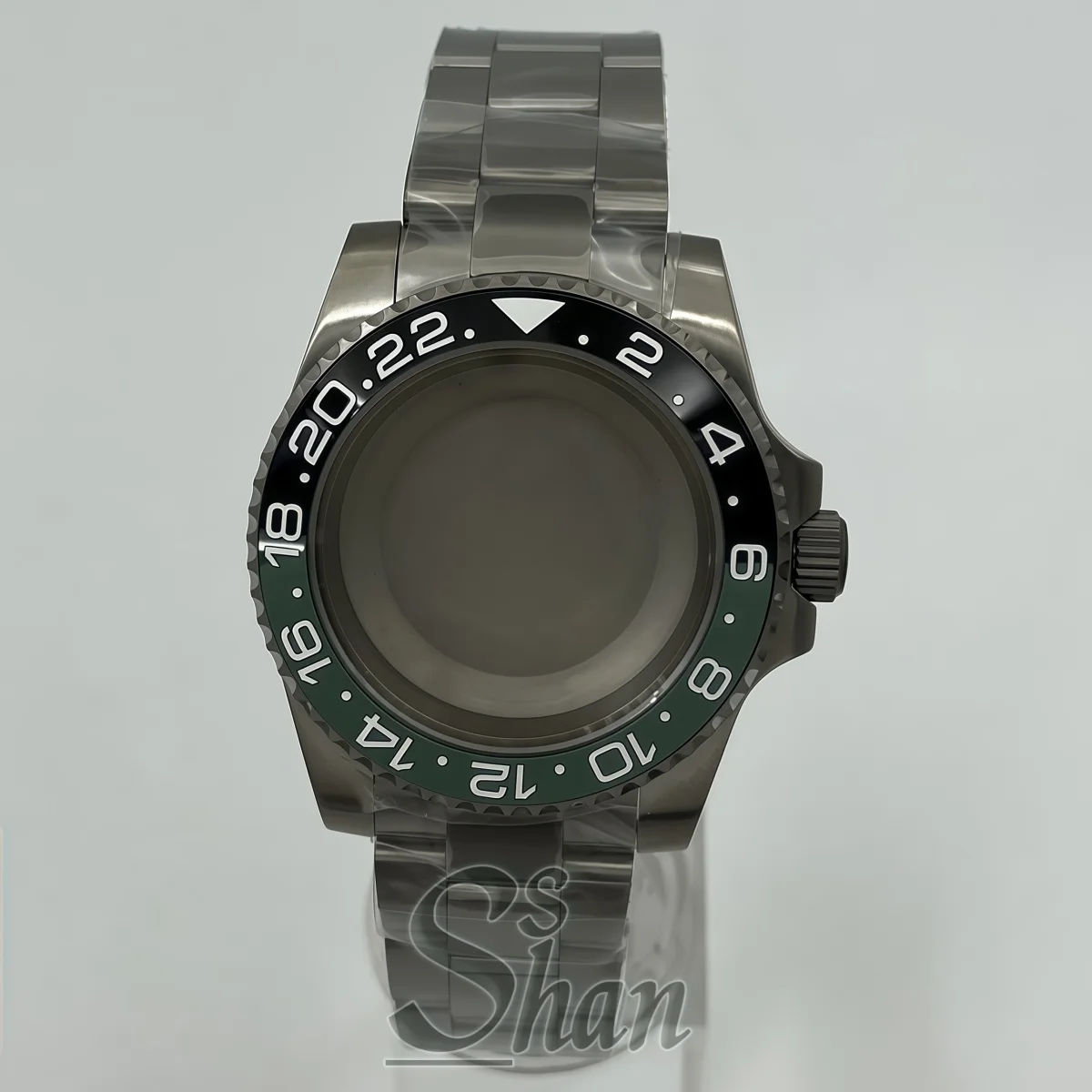 40mm Titanium Alloy Watch Case & Strap Sapphire Crystal 10ATM Waterproof Fit NH34A NH35 NH36 PT5000 Movement SUB GMT Yacht Style
