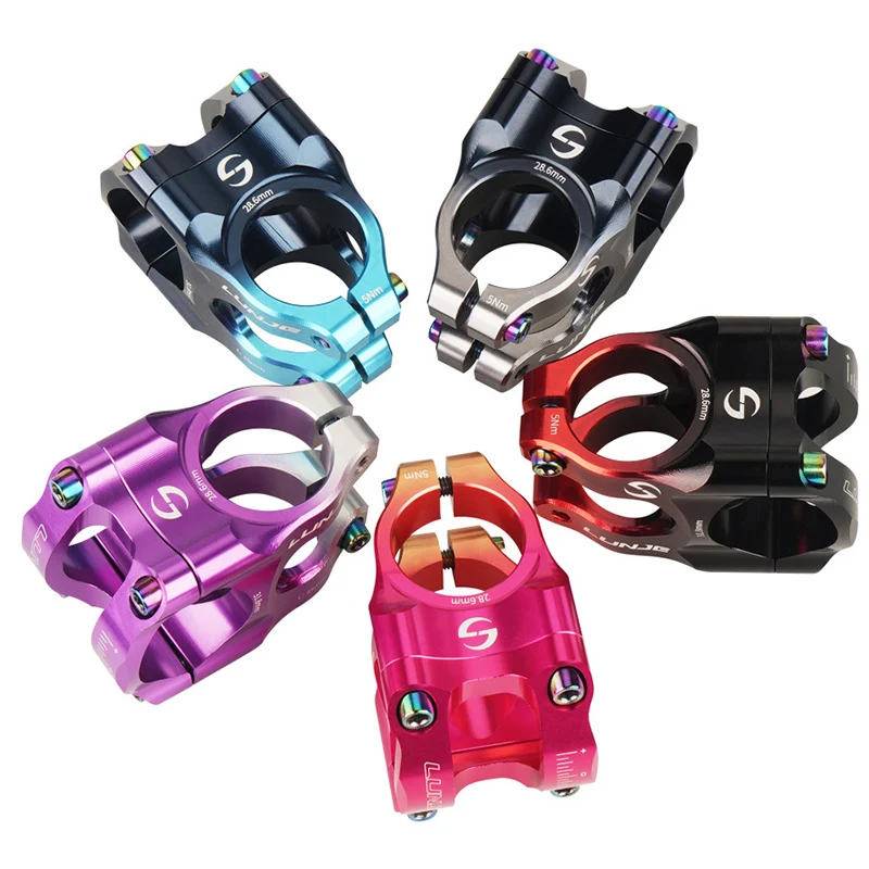 CNC Ultralight Bicycle Stem 31.8x35mm MTB Road Bike Riser Silver Aluminum Mountain Bike Handlebar Stem