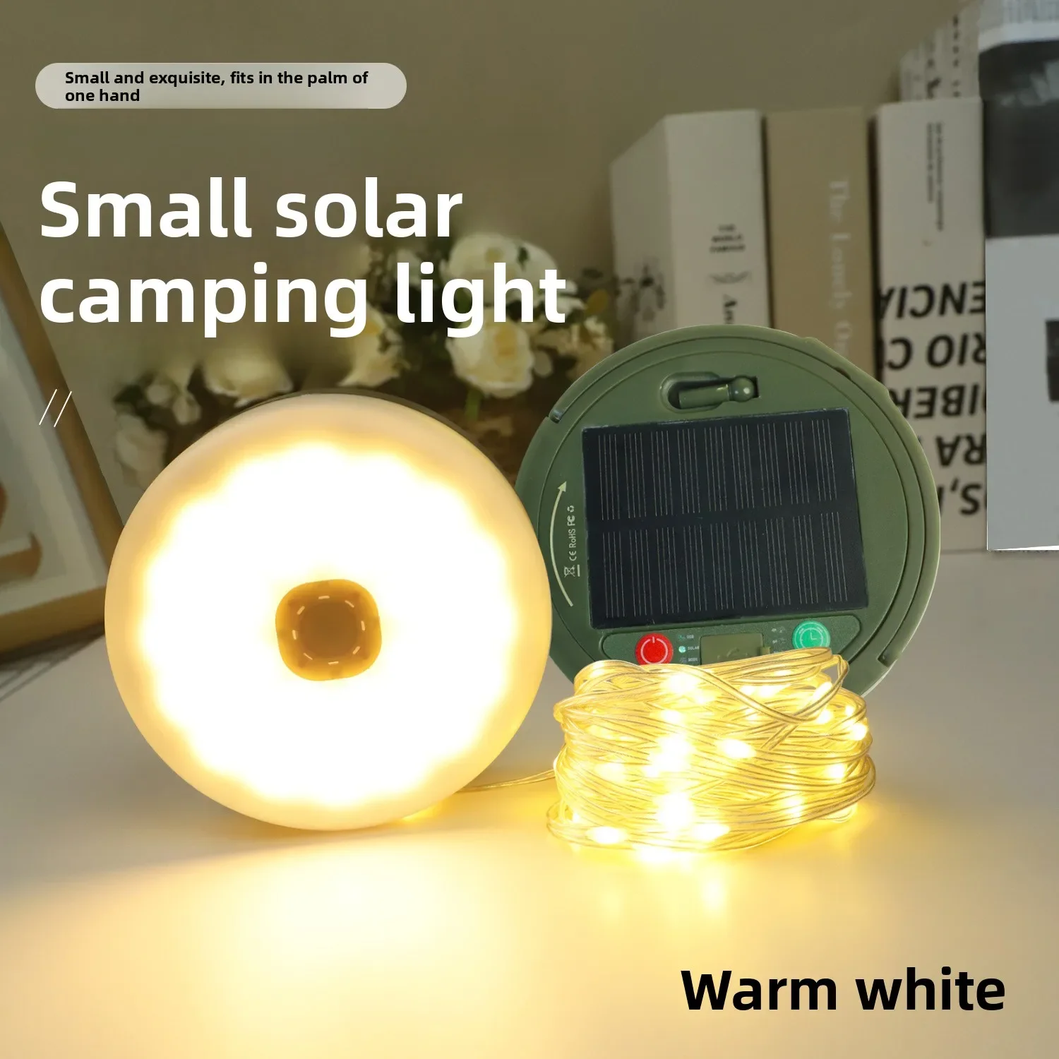Wanchang LED Solar Outdoor Camping Light, Long Endurance Outdoor Lighting Lamp, Camping Atmosphere Light