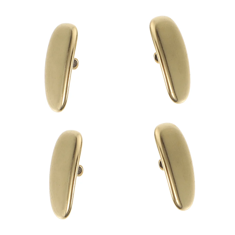 4 Pcs Glasses Nose Pads Titanium Support Gold Eyeglasses Fittings Repair Kit Replace Supplies