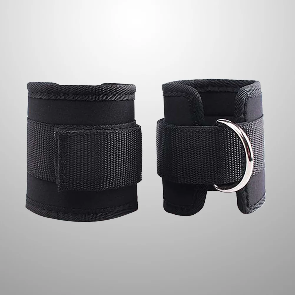 

2 Pcs Adjustable Ankle Straps Belt for Gym Workouts Comfortable Black