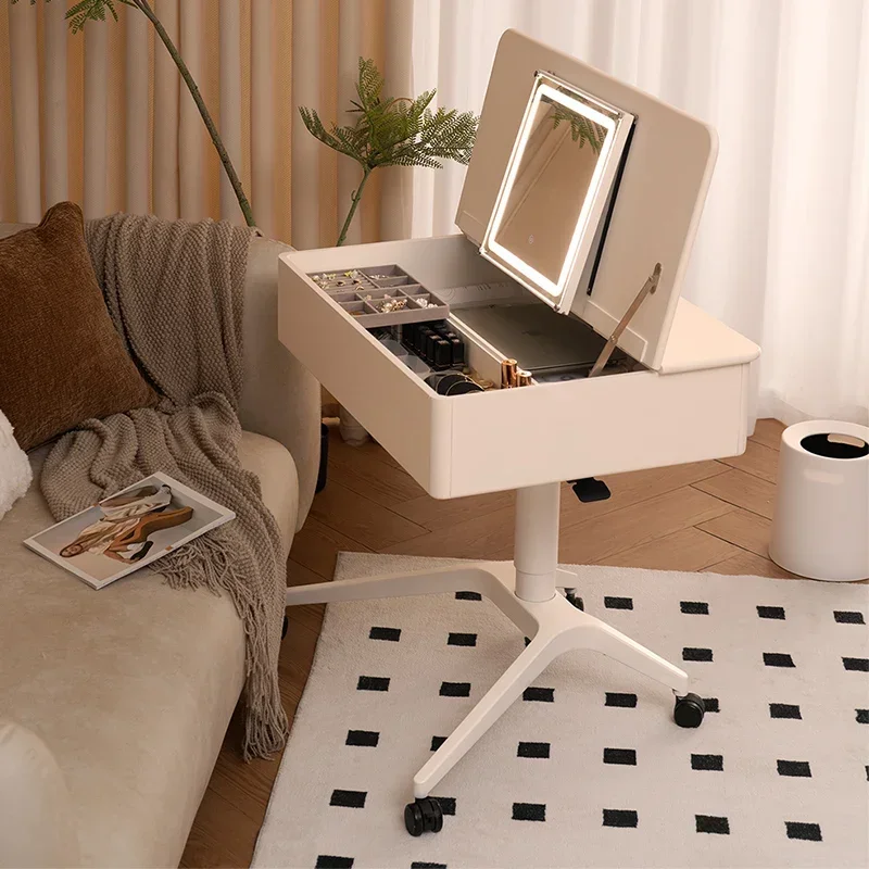 Vintage Wooden Makeup Vanity Desk Simple Decor White Europa Makeup Vanity Desk Corner Mirror Kaptafel Bedroom Furniture
