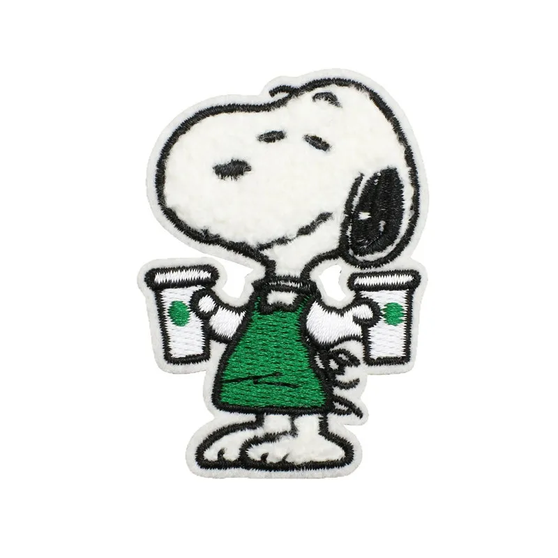 6 قطعة/الوحدة لطيف سنوبي بقع التطريز الملابس الكرتون جرو ملصقات على الملابس ملصقات الملابس الإكسسوارات التصحيح